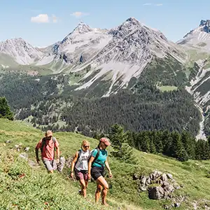 Gruppe beim Wandern