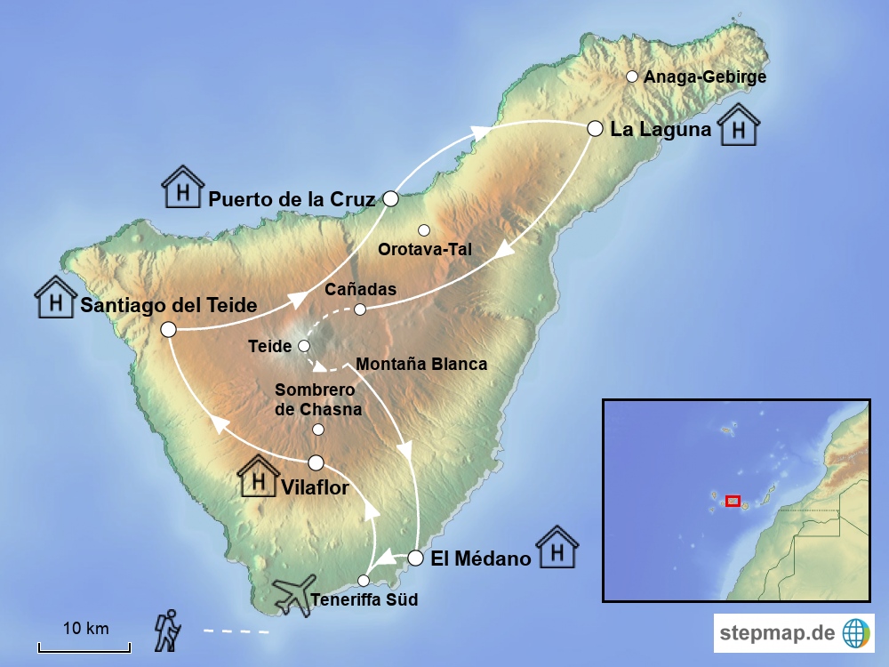 Trekkingurlaub Teneriffa Kanarische Inseln Spanien